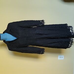 NWT Max & Mia Black Lace Coat